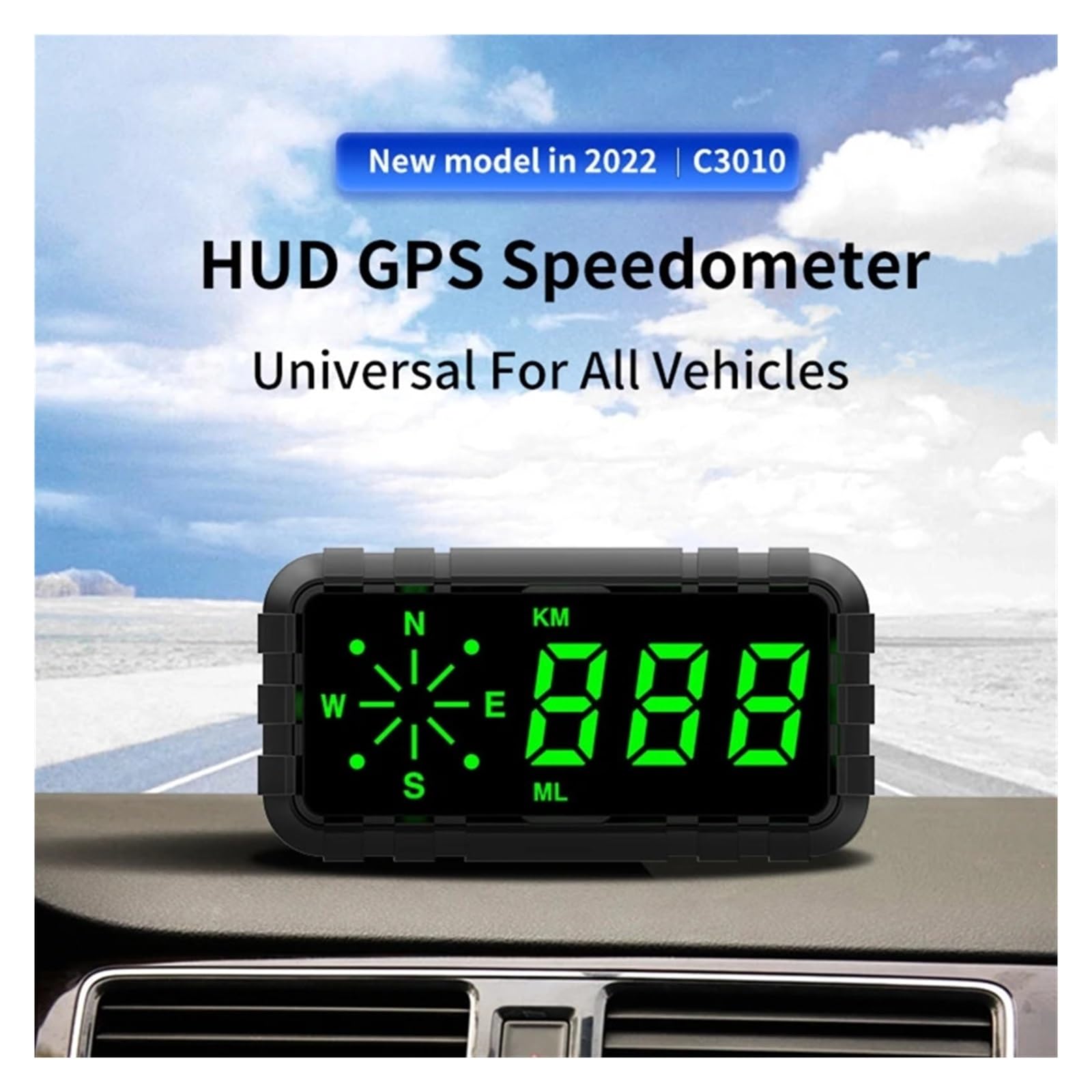 090E Auto HUD Do Wyświetlacza Head Up GPS Cyfrowy Prędkościomierz Nawigacja GPS Urządzenie Alarmowe Ostrzegające O Przekroczeniu Prędkości Przyrząd Wielofunkcyjny