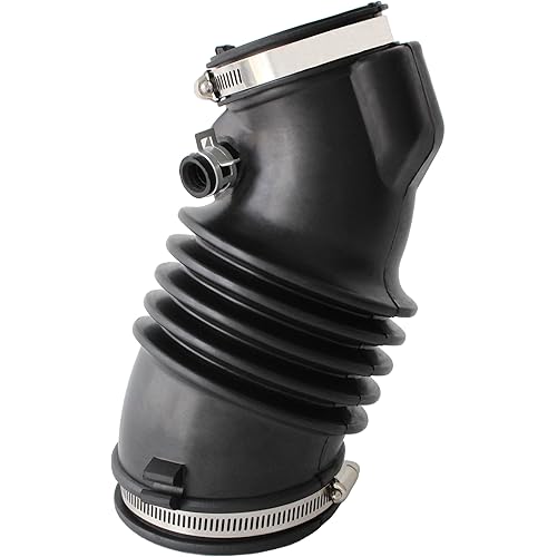 AUCERAMIC 17228-RYE-A00 Air Cleaner Intake Hose Tube with Clamps Fit 2007-2009 for Acura MDX Base 3.7L V6 GAS SOHC Naturally Aspirated, Engine Air Intake Hose Boot 17228RYEA00,Engine Code: J37A1