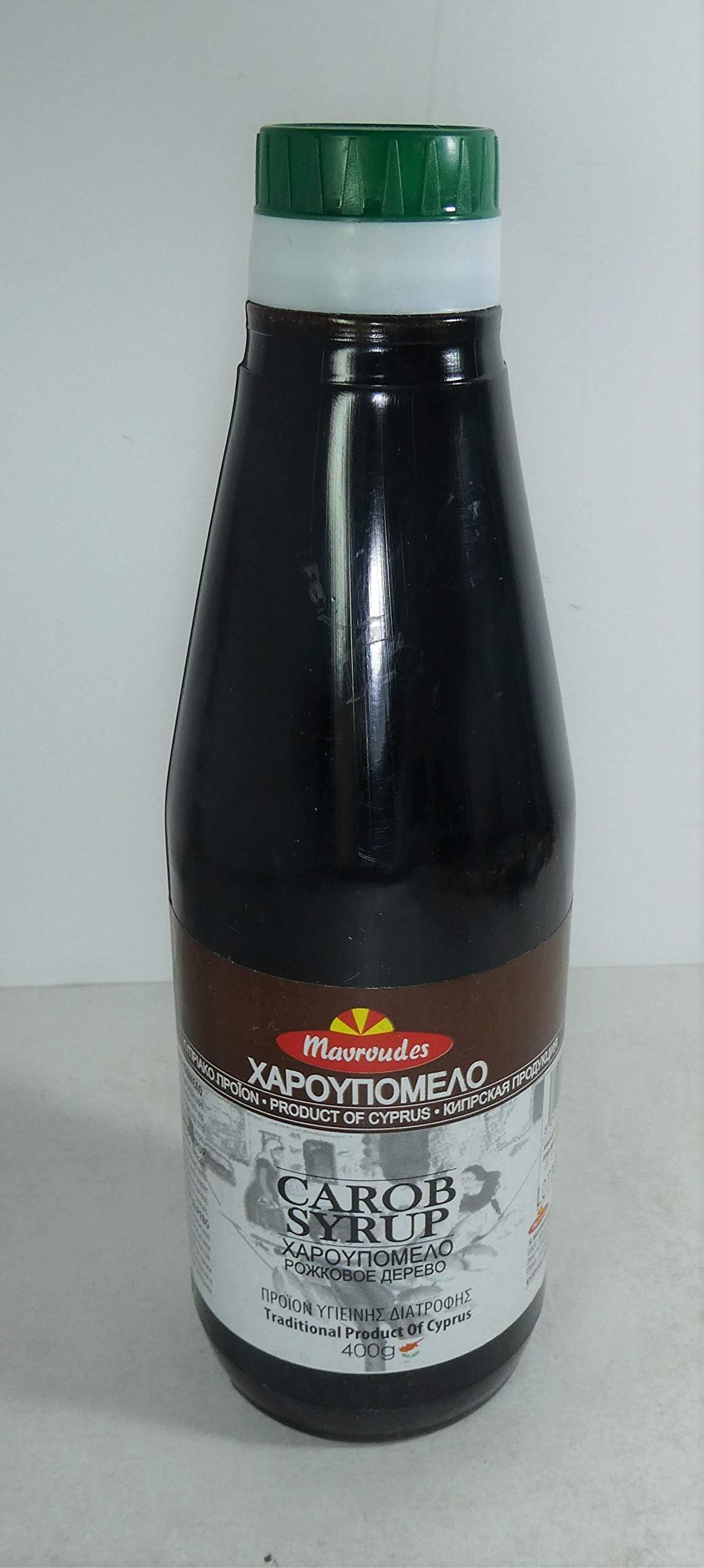 Mavroudes 100% Natural and Pure Carob Syrup Dressing from Cyprus 400g by Mavroudes