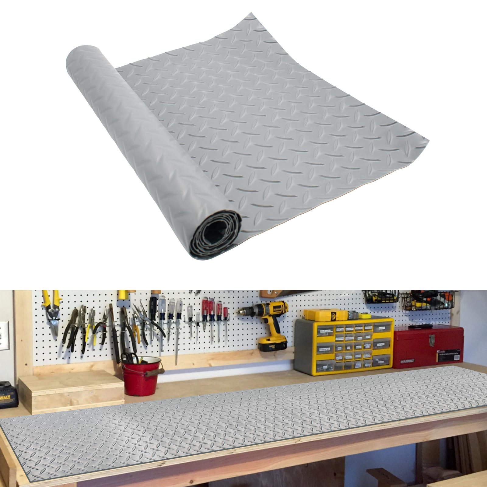 Tappetino per banco da lavoro, 40 x 120 cm, antiscivolo, spessore 2 mm, per lavori di artigianato, progetti fai da te e per la protezione di strumenti