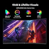 KTC Monitor curvo para jogos H27S5C de 27 polegadas, monitor 1440P QHD 144Hz 120Hz, painel 1500R HVA, HDR400, sincronização adaptativa, 400nits, HDMI 2.0 x2, DP 1.4, monitor VESA 100x100 PC — imagem 3