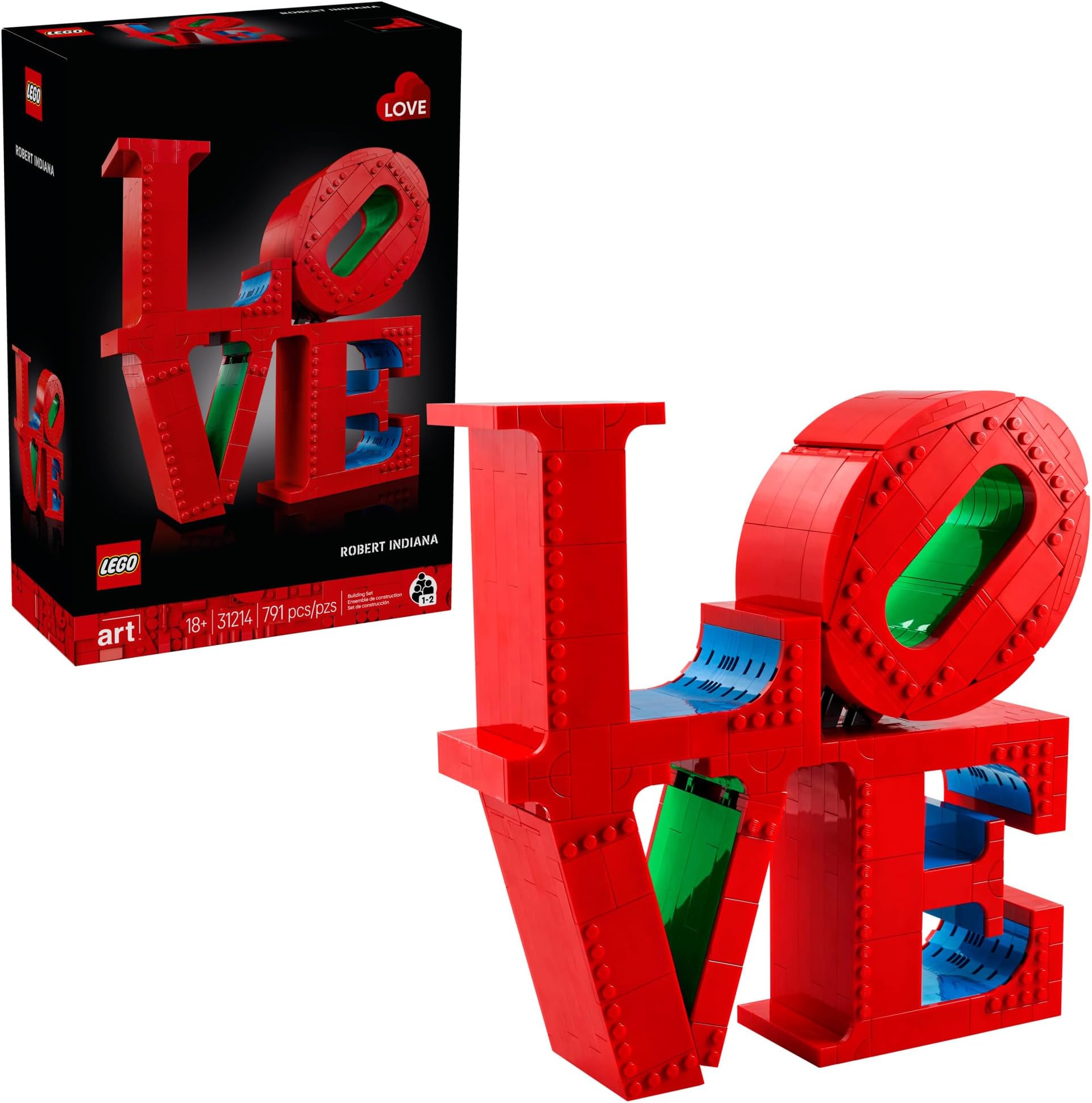 Art Love Collectible Building Set - DIY Kit for Adults, Ages 18+ - Gifts for Birthdays - Home Decor to Display on Table - 31214