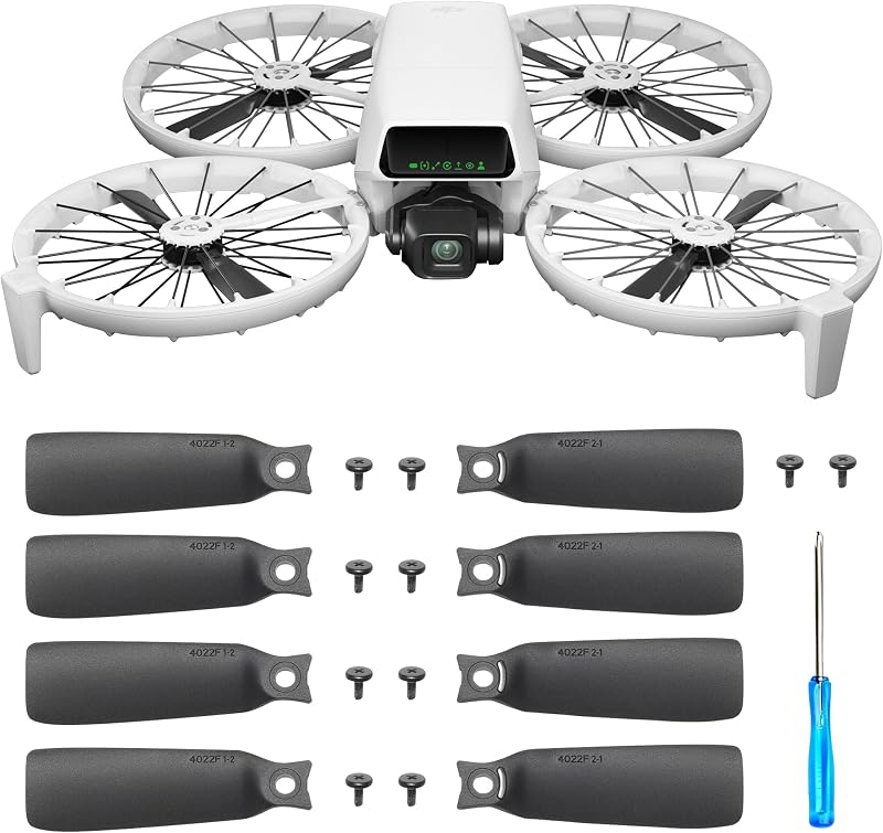 8 PCS Propellers Replacement Blades for DJI Flip, Low-Noise and Quick-Release Wing Blades Quadcopter Spare Props Compatible with DJI Flip Drone Accessories