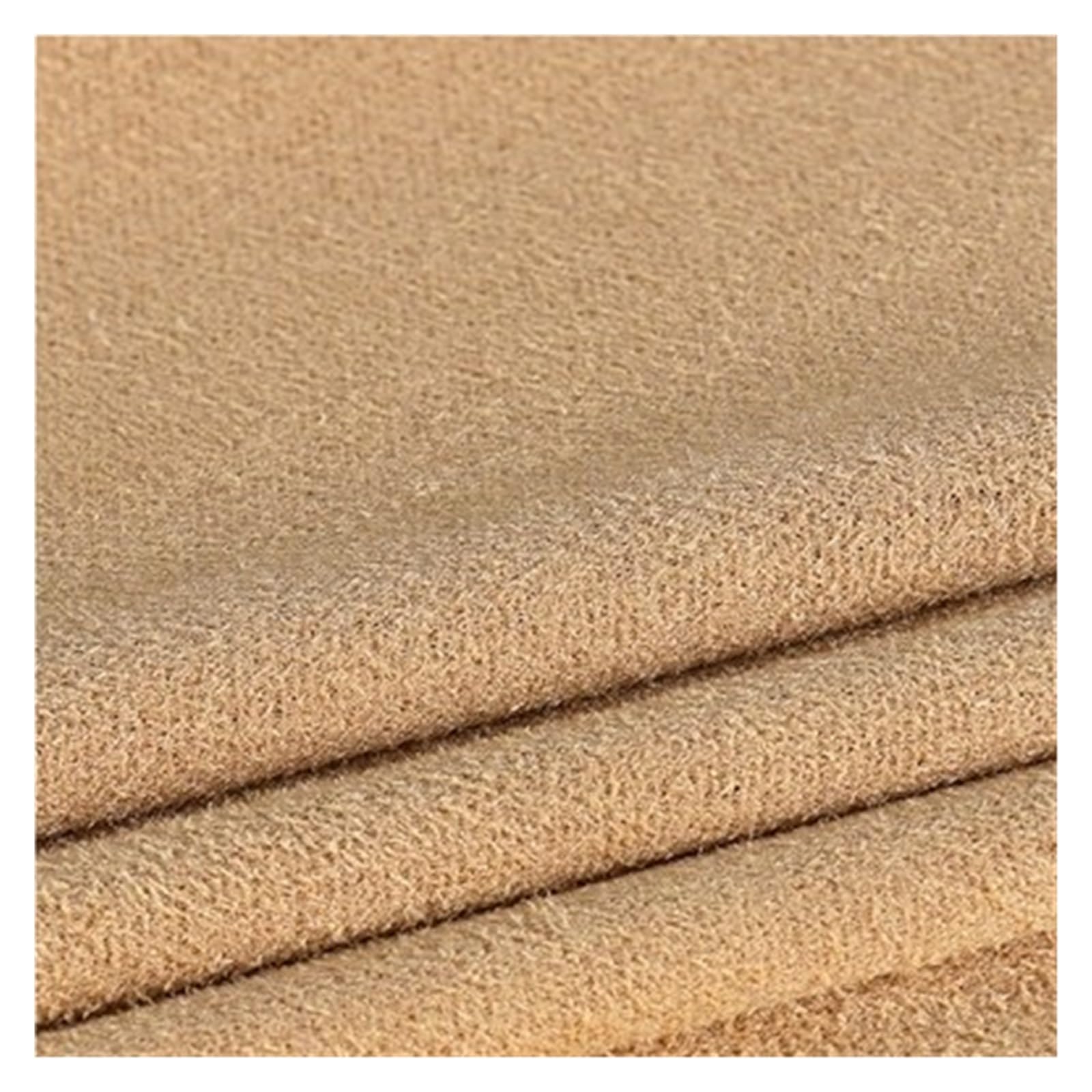 FIgpmwld Faux Suede Fabric, Frosted Velvet Suede Fabric Multicolor 50x160cm Micro Elastic Sewing(90 - Apricot Yellow)