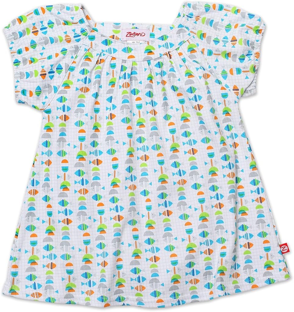 Zutano Little Girls' Fishies Short Sleeve Viola Top: Fashion T Shirts: Clothing, Shoes & Jewelry