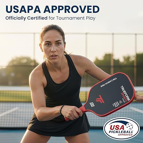 Miniatura 5 de T700 - Juego de 2 palas de pickleball de fibra de carbono cruda, núcleo de panal de abeja de 0.63 pulgadas para giro, control y potencia, raquetas