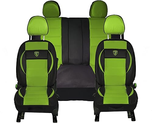 Miniatura 2 de Cubre Asientos de Carros Set Fundas Universal Juego 11 piezas Forros Deportivos Verde