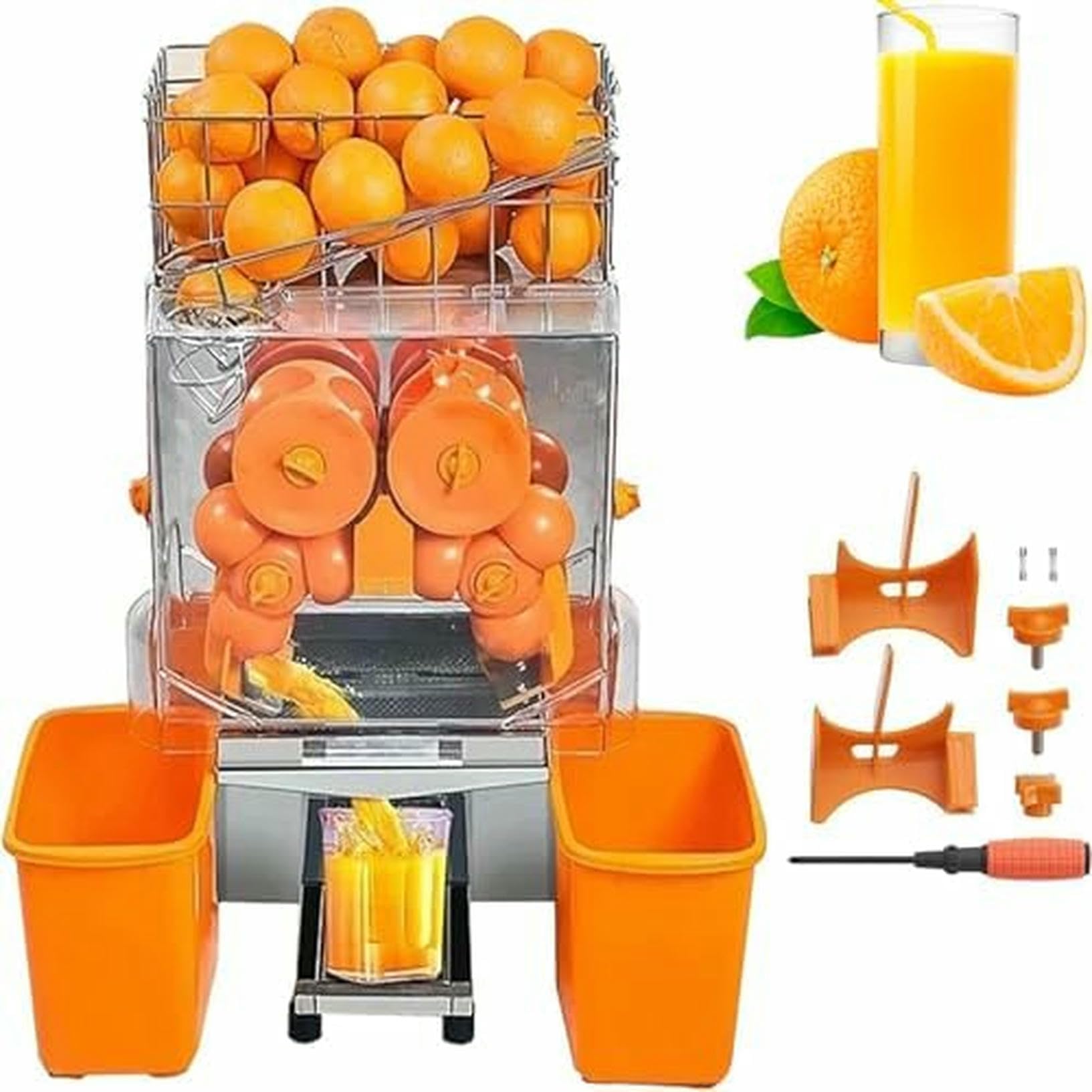 Commercial Orange Juicer Machine High Extraction Rate Easy to Clean Continuous Use for Efficient Juice Production-