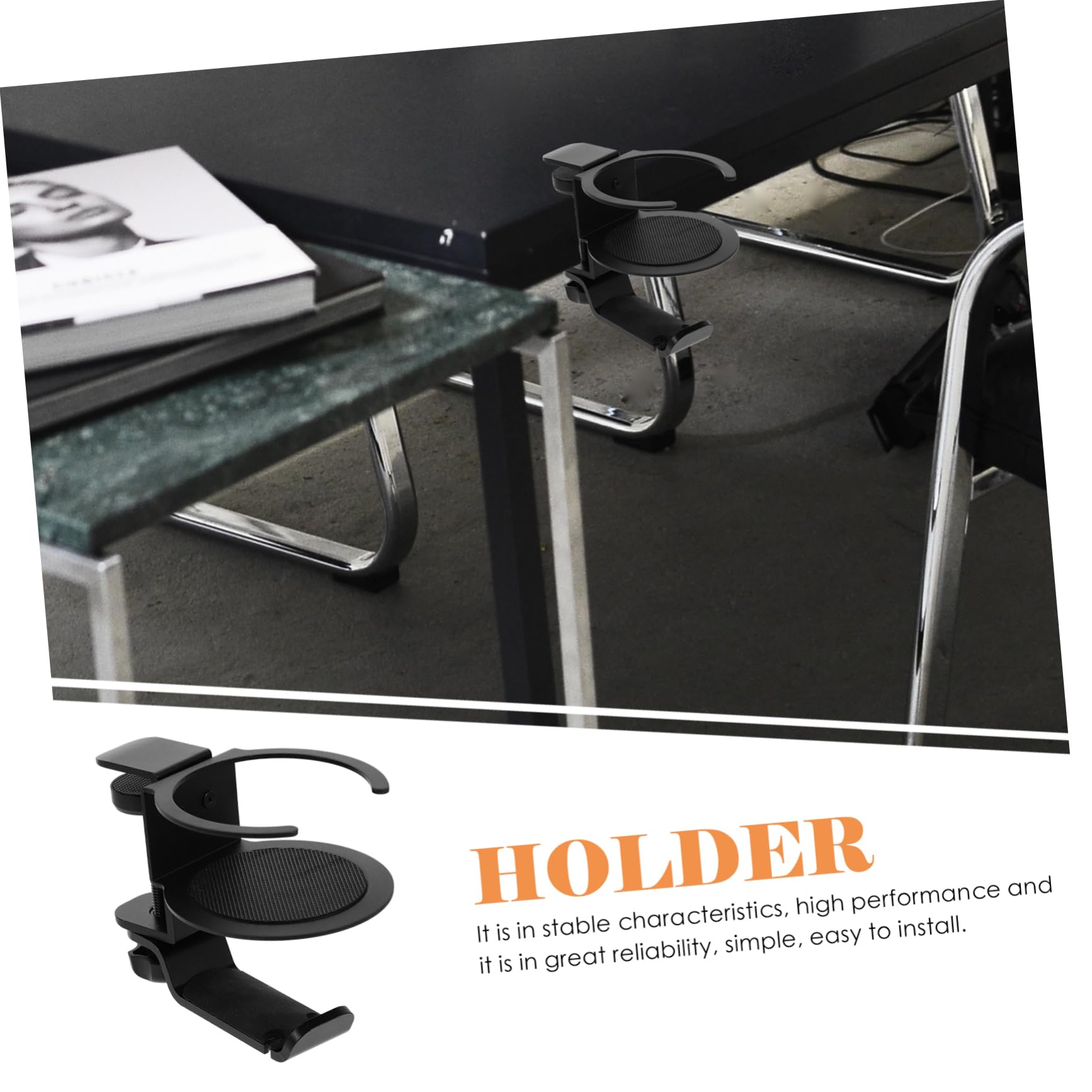 POPETPOP Colgador de Auriculares para Escritorio Soporte de Abrazadera para PC Soporte para Vasos para Trabajo