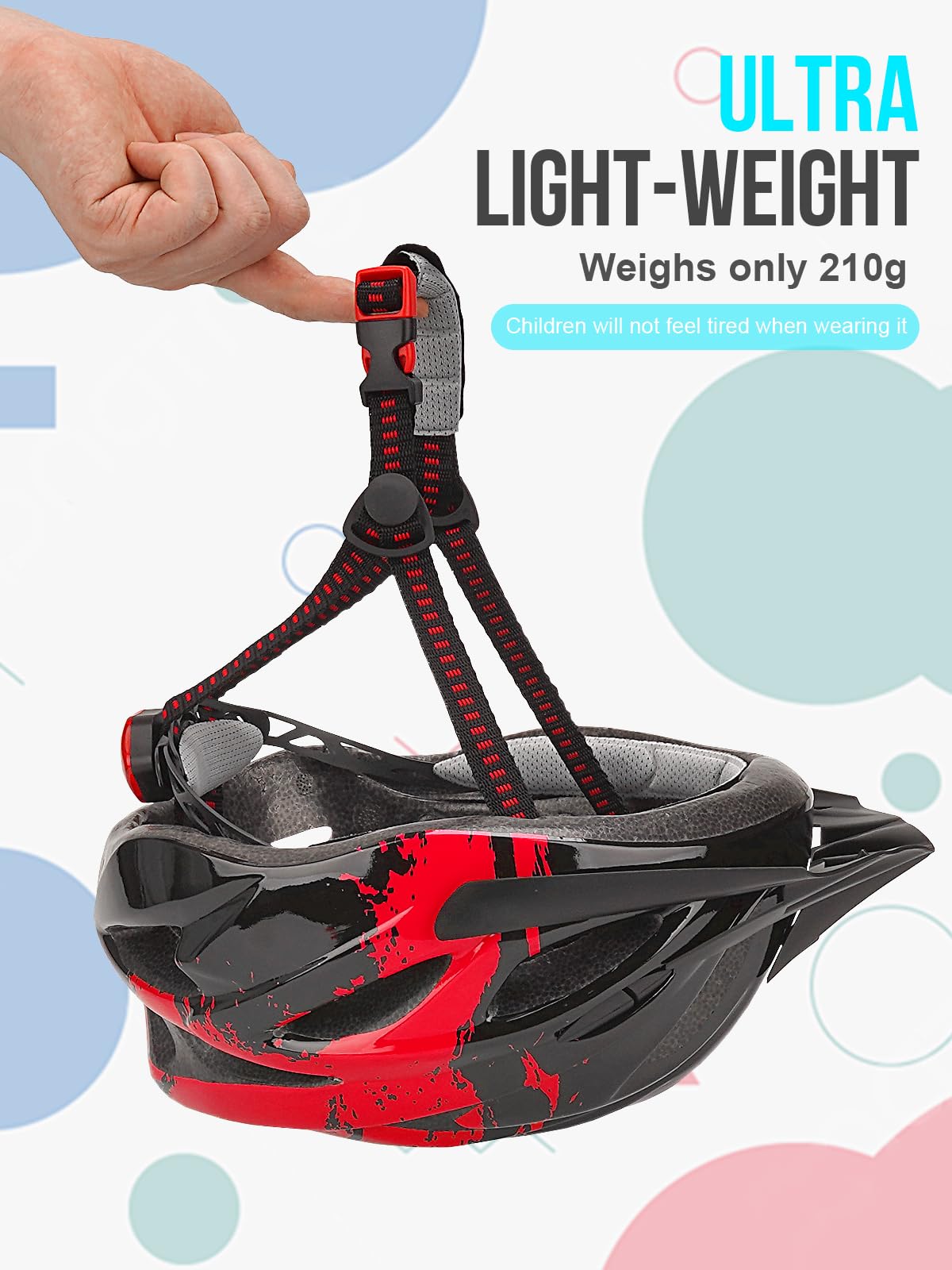 Casco de bicicleta para niños, casco RaMokey para niños y niñas