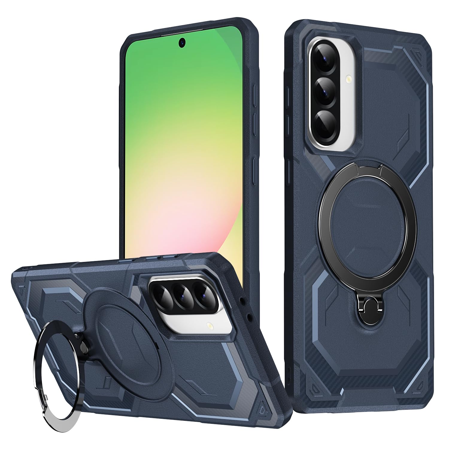 Eastcoo Case Compatible with Samsung Galaxy A56 5G Case with Magnetic Stand [Compatible with MagSafe] Military Drop Protection Shockproof Durable Soft