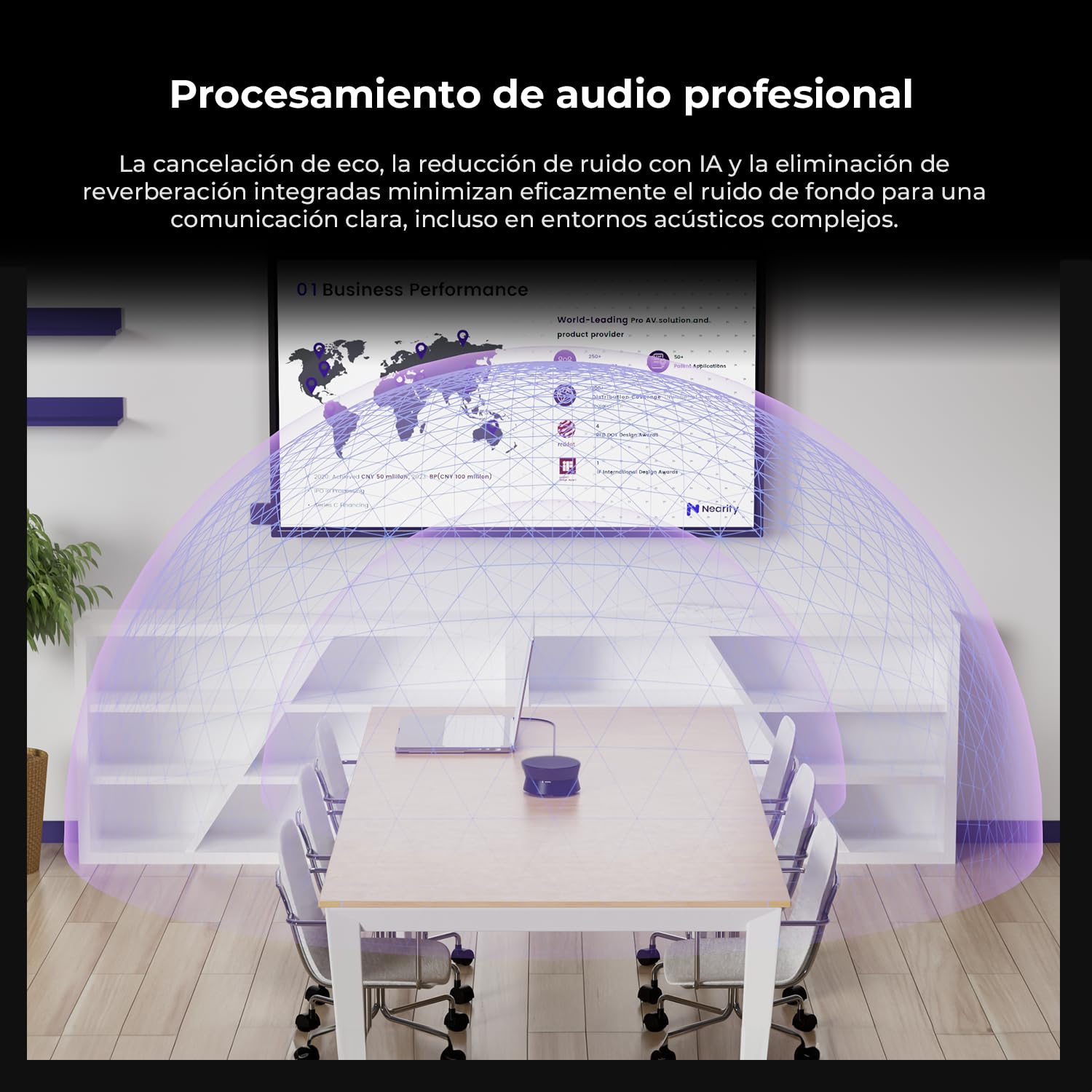 NEARITY A20S Altavoz y Mic para Conferencias USB,Cancelación de Ruido