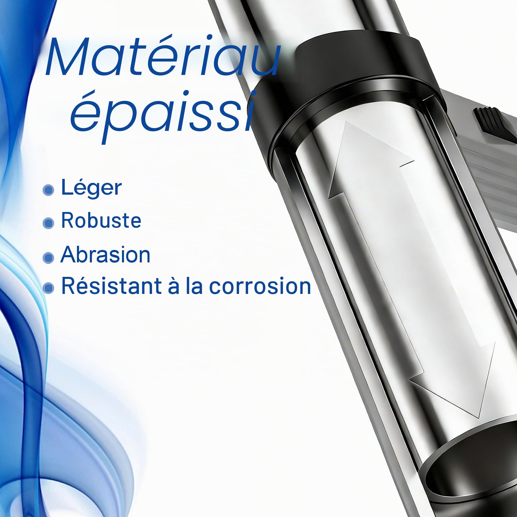 Échelle télescopique en acier inoxydable de 3,2 m - Légère et polyvalente - Pour un usage domestique - Portable et facile à ranger - Convient pour les travaux de toiture et une utilisation en