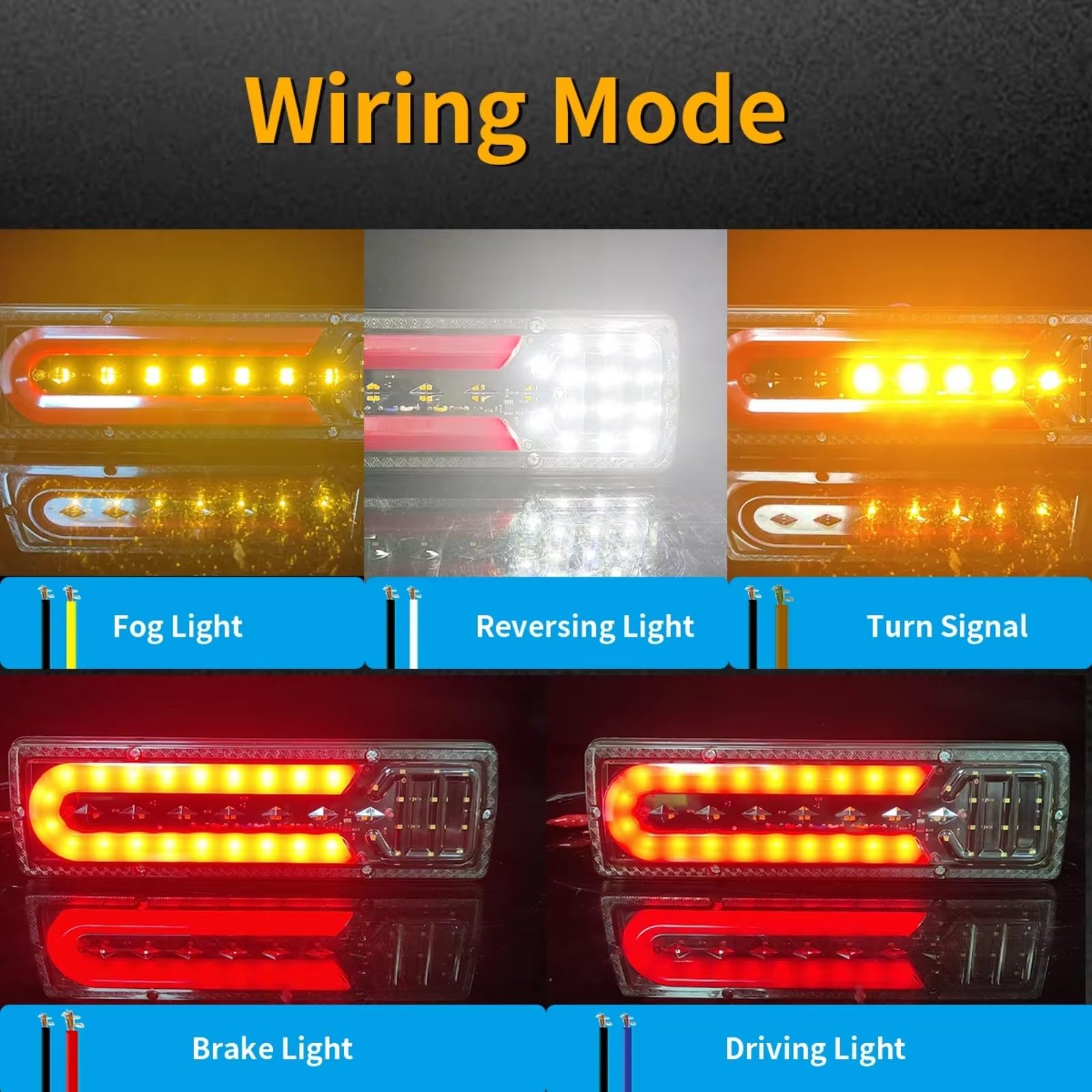 Genérico Montaje Luces Traseras 2 Luces Traseras LED
