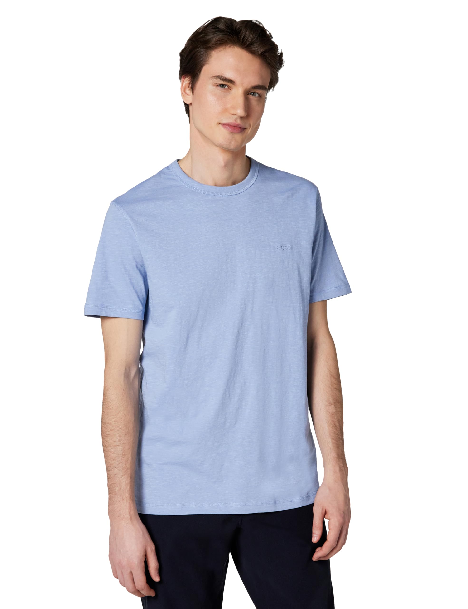 Mens Tonal Square Patch Logo Jersey T-Shirt