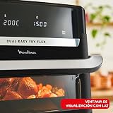 Moulinex Easy Fry Dual Flex, Air Fryer, Large Drawer 9L, Double Zone, Removable Divider, Up to 8 People, 7 Intuitive Programs, EZ9228F0, Black - 4
