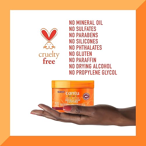 Miniatura 7 de Cantu Define  Shine Natillas con manteca de karité para cabello natural 12 onzas el embalaje puede variar