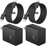 45 W Chargeur de type C charge rapide,2-Pack USB C Adaptateur de charge rapide & USB C à USB C Câble,45W Chargeur Super Fast pour Galaxy S24/S23/S22 Ultra/Plus/Note 20/S20/S21/Galaxy Tabulaire S7/S8 (Noir)