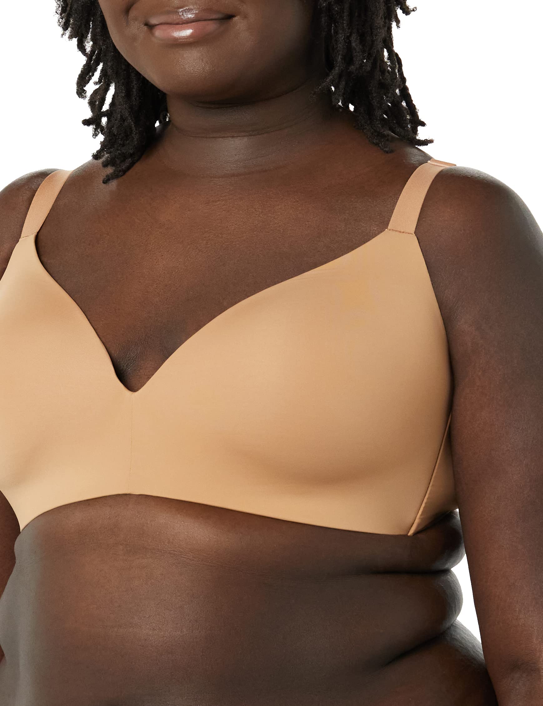 Amazon Essentials Reggiseno Leggermente Foderato Senza Ferretto Donna, Pacco da 2