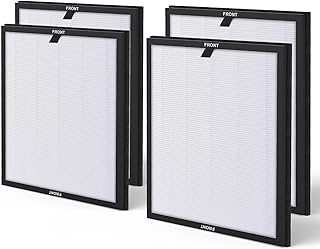 HY4866 Replacement Filter Compatible with MORENTO Air Purifier True 3 in 1 H13 HEPA Enhanced Primary Filtration for Dust,Pet Dander,Smoke,Pollen,4-Pack