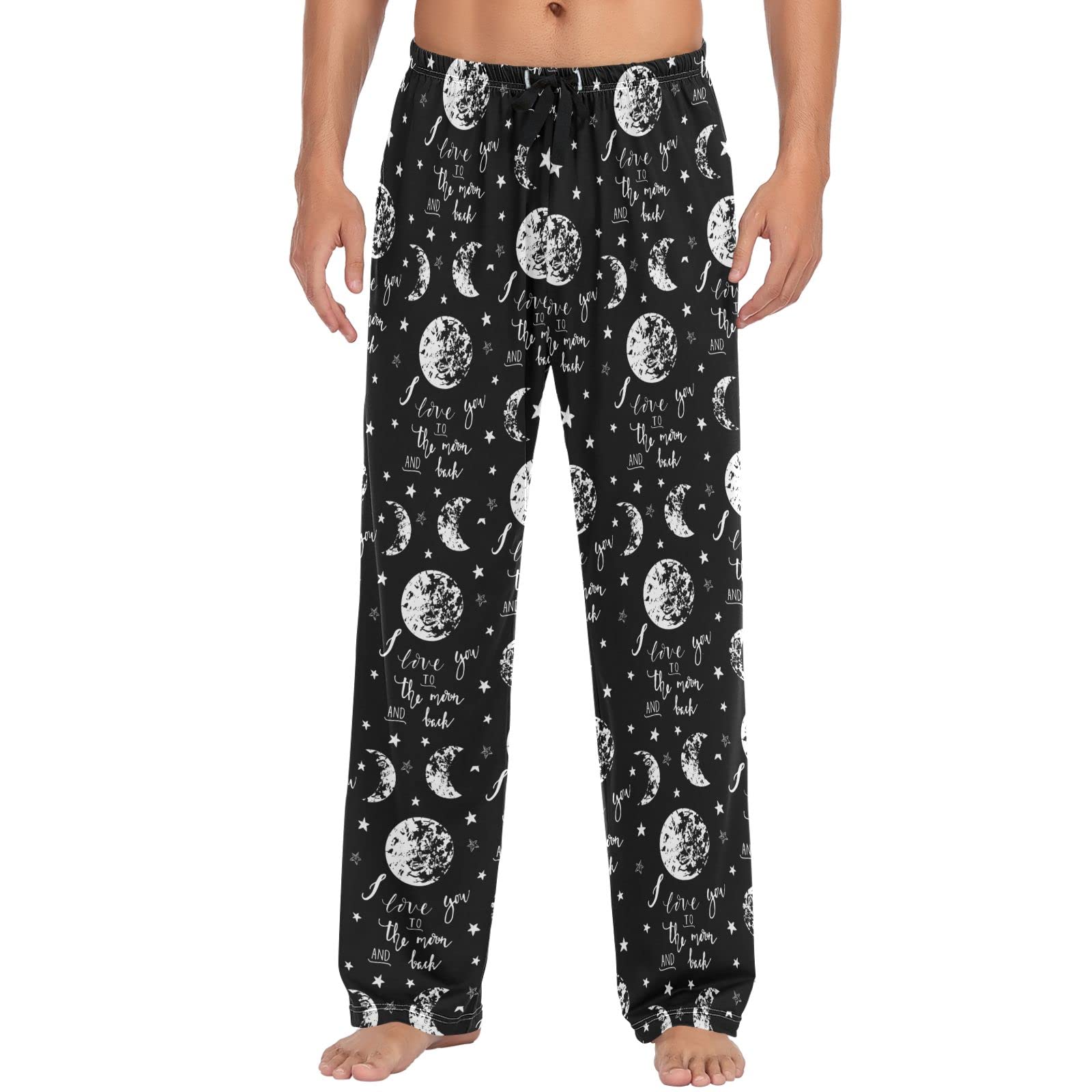 ZZXXBSquirrel Cat Dog Pajama Pants for Men Comfort Sleep Lounge Bottoms  Straight-fit with Pockets S-XXL