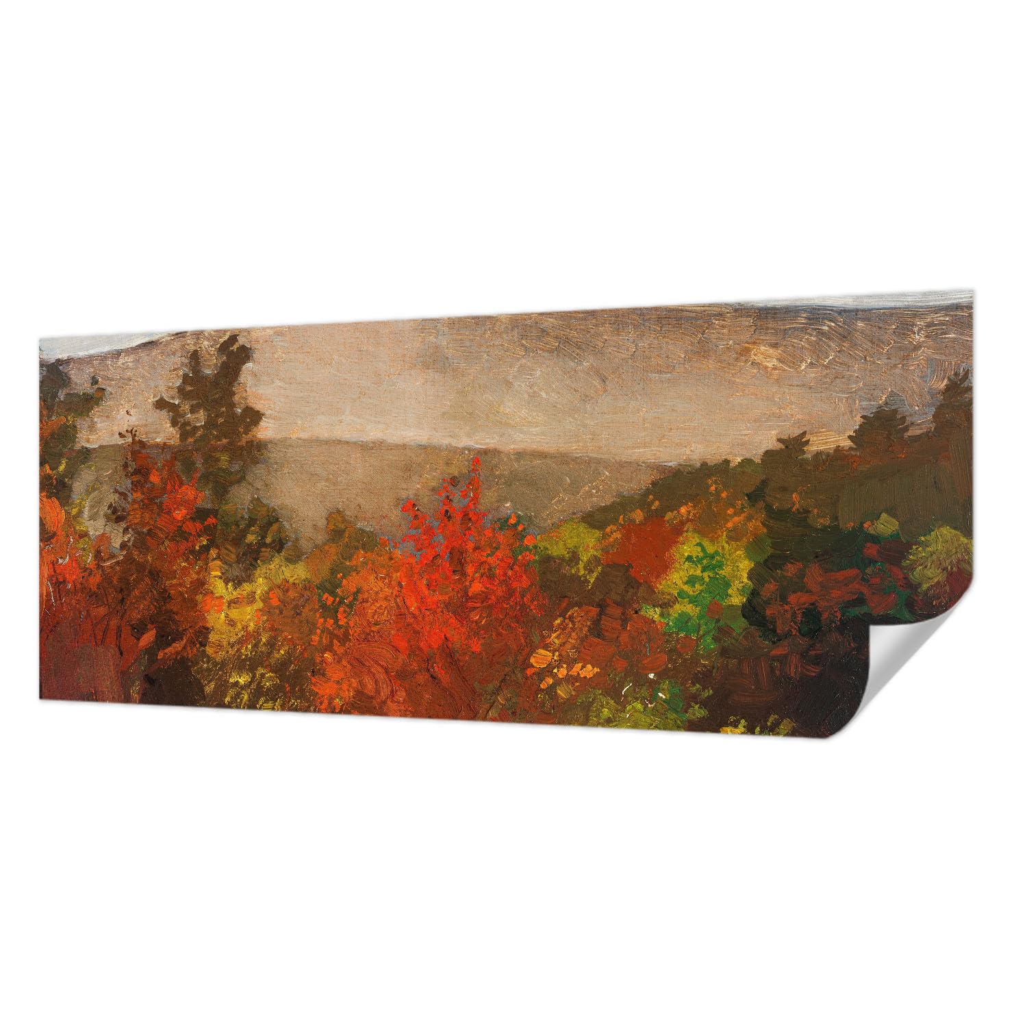 Papier peint auto-adhésif panoramique d'automne 250x104 cm pose murale chambre