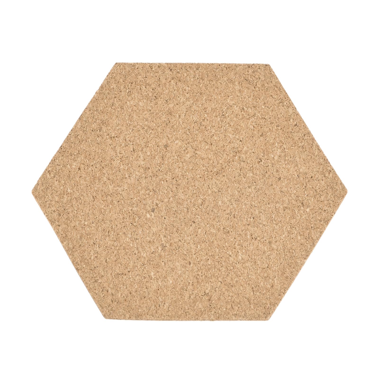 Dessous de verre hexagonaux en liège adhésif 100x85x1 mm - Lot de 4