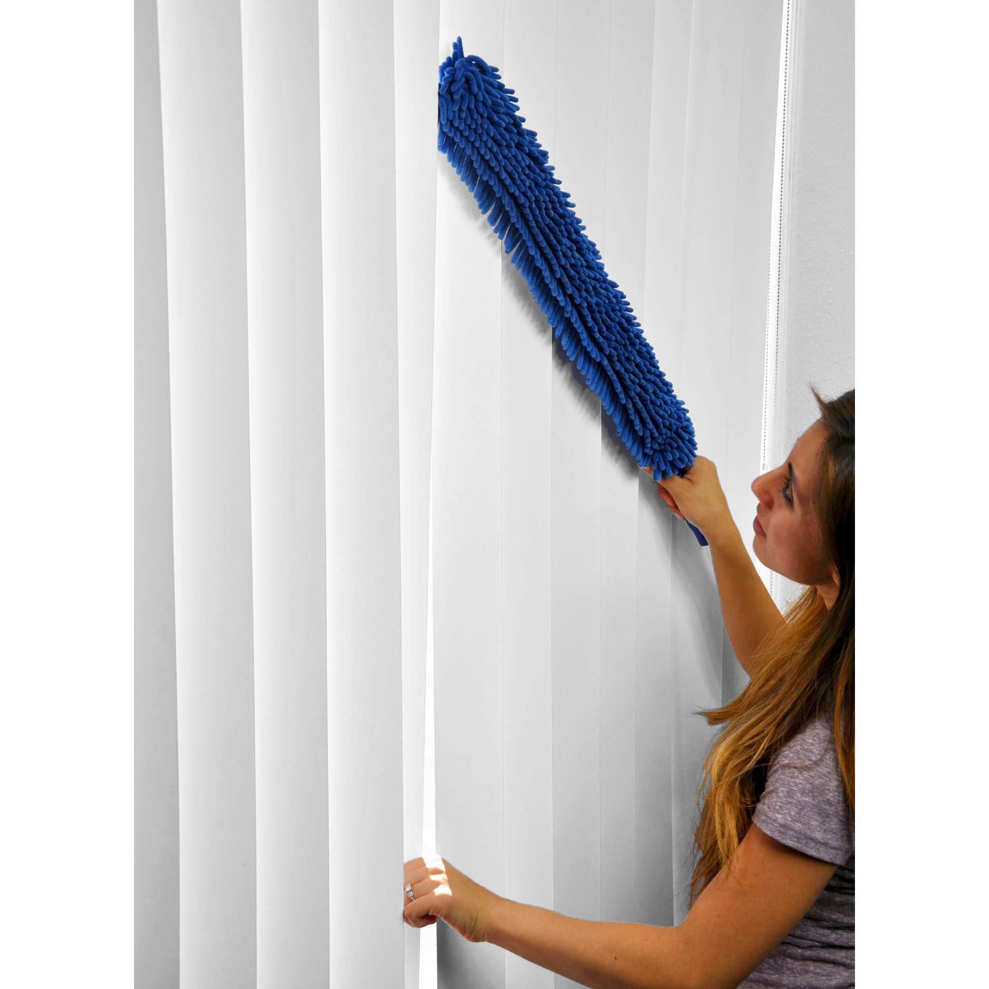 cleanaide Handheld Mikrofaser Flex Duster 50,8 cm blau