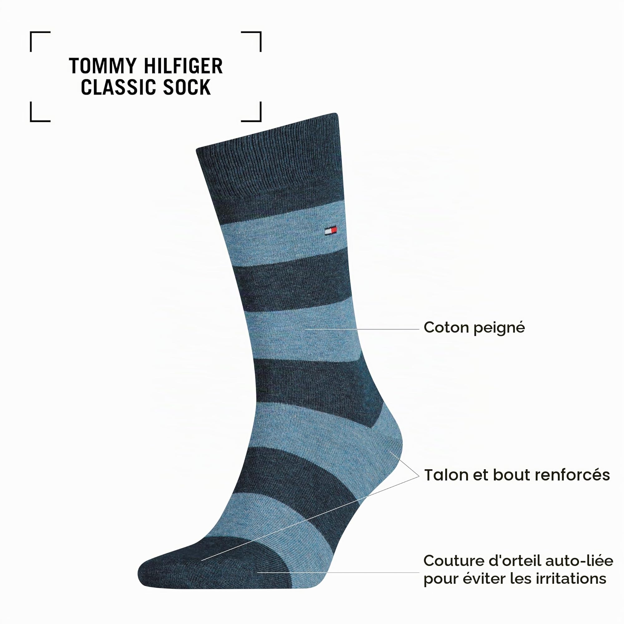 Tommy Hilfiger Classic Chaussettes Homme (lot de 6)