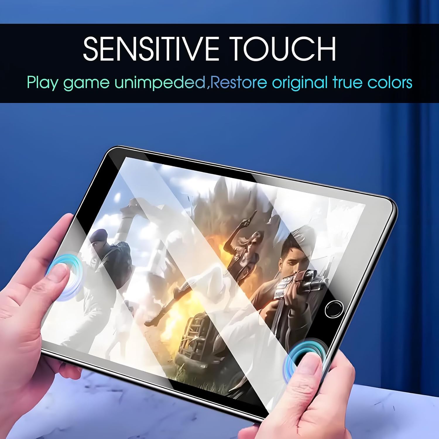 2 Pack for iPad 9th 8th 7th Generation Screen protector 10.2 Inch, HD Tempered GlassTempered Glass Screen Protector for iPad 2021/2020/2019, 9H Hardness, HD Clear, Anti-Fingerprint, Bubble-Free Installation, Apple Pencil Compatible