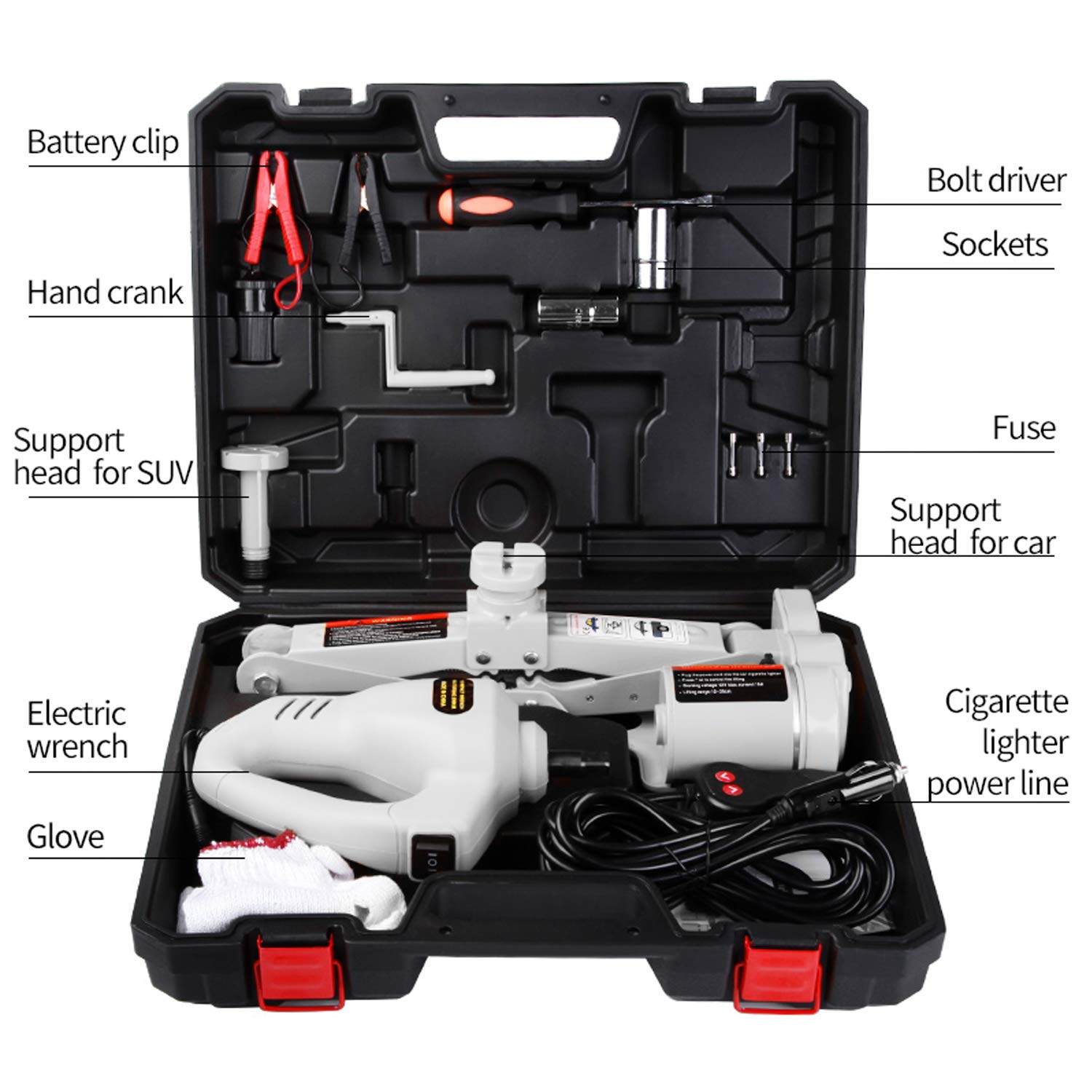 Buy STANDTALL Electric Car Floor Jack Set 3 Ton Allinone Automatic