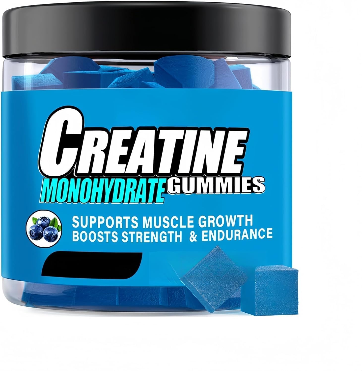 Gommose alla creatina monoidrato senza zucchero per il gusto naturale del | Contiene nutrienti naturali per supportare il condizionamento fisico quotidiano