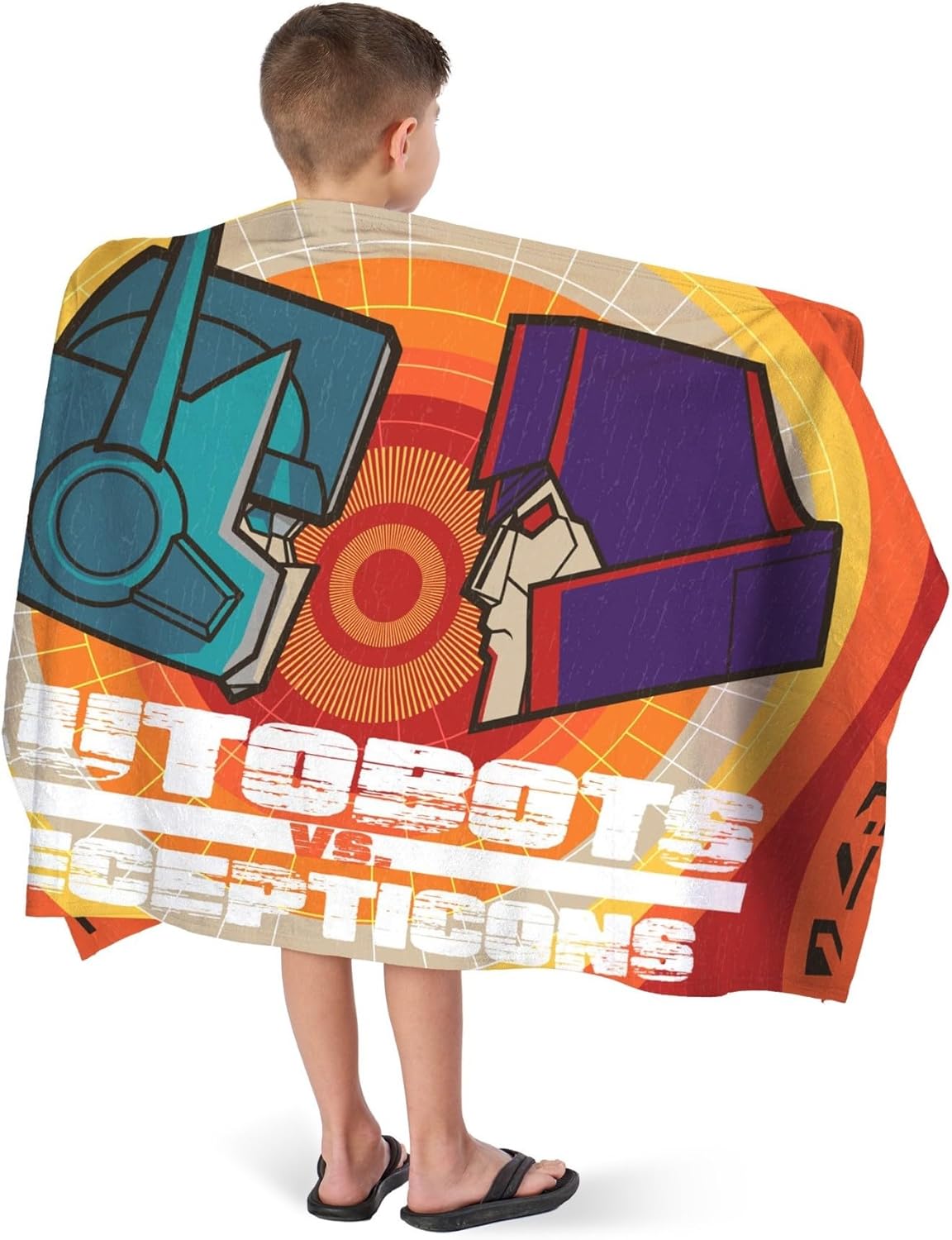 Northwest Transformers Beach Towel 2-Pack, Oversized, Soft, Absorbent, Fast-Drying & Sand-Free Pool Towels, Featuring Decepticon Solar Punk B Designs 30" x 60"