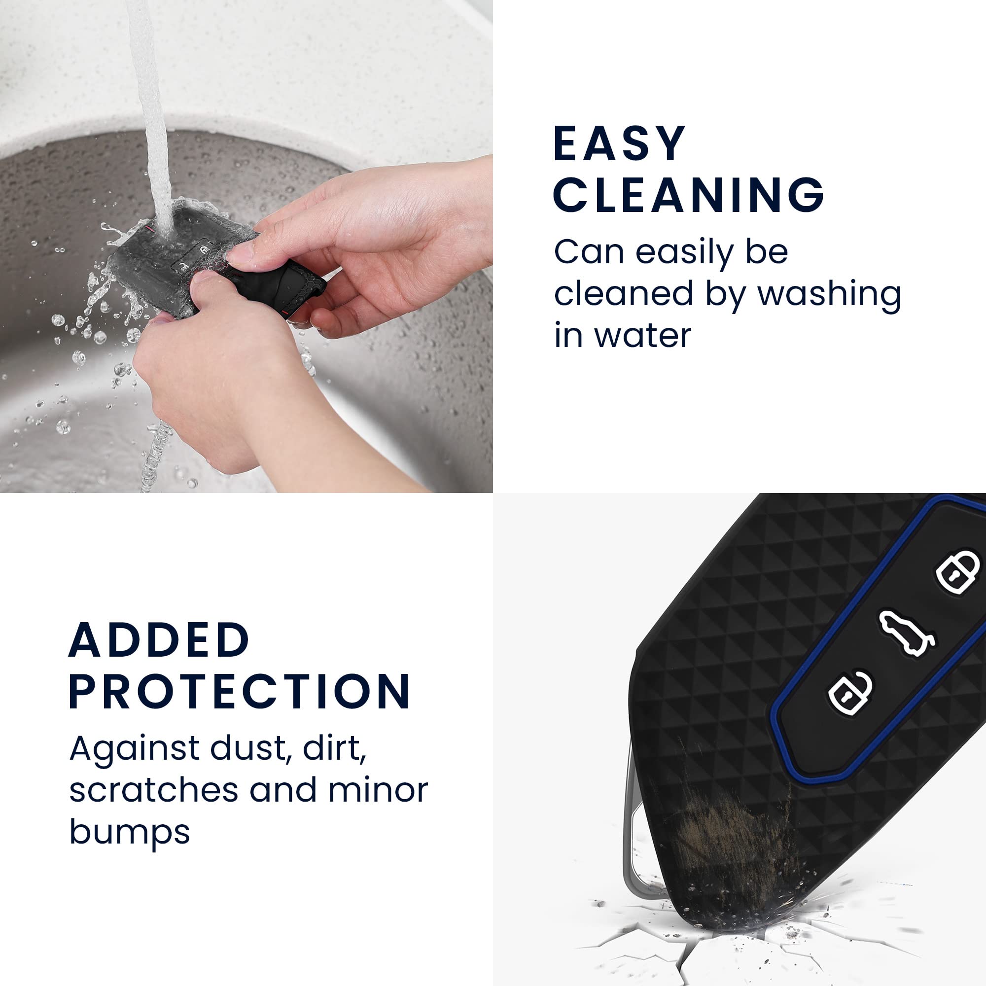 Cover Telecomando Per Chiave VW Golf 8, ID.3, ID.4, Seat Leon, Skoda Octavia - Silicone Antiurto - Foto 5