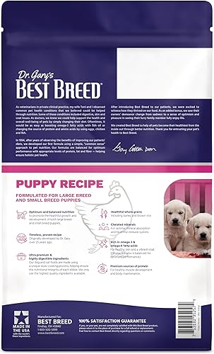Miniatura 3 de Best Breed Dr. Gary's Puppy Recipe fabricada en Estados Unidos Alimento seco natural para perros - 13 libras