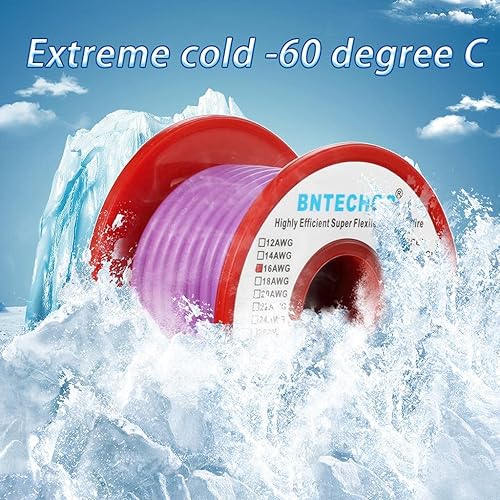 Vista 177 de Bntechgo 18 alambres de silicona suave y flexible, silicona resistente a altas temperaturas, altamente eficiente 18 AWG calibre, 150 hilos