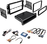 Vista 1 de Kit de tablero de radio DIN simple/doble para Chevy Silverado 2007-2013, Tahoe, Suburban, Yukon, GMC Sierra con módulo de radio, control