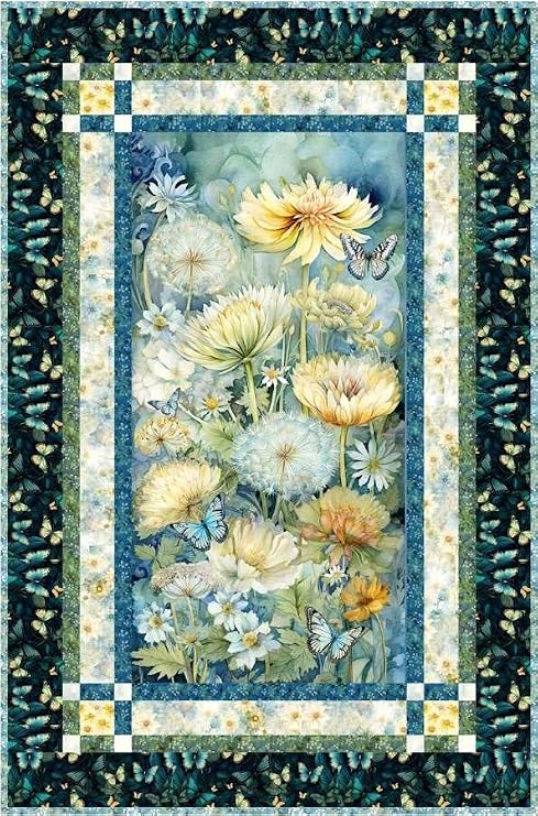 Timeless Treasures - Forest Whisper - Solid Texture - Blue