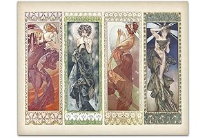 Art Deco Decor Alphonse Mucha Paintings