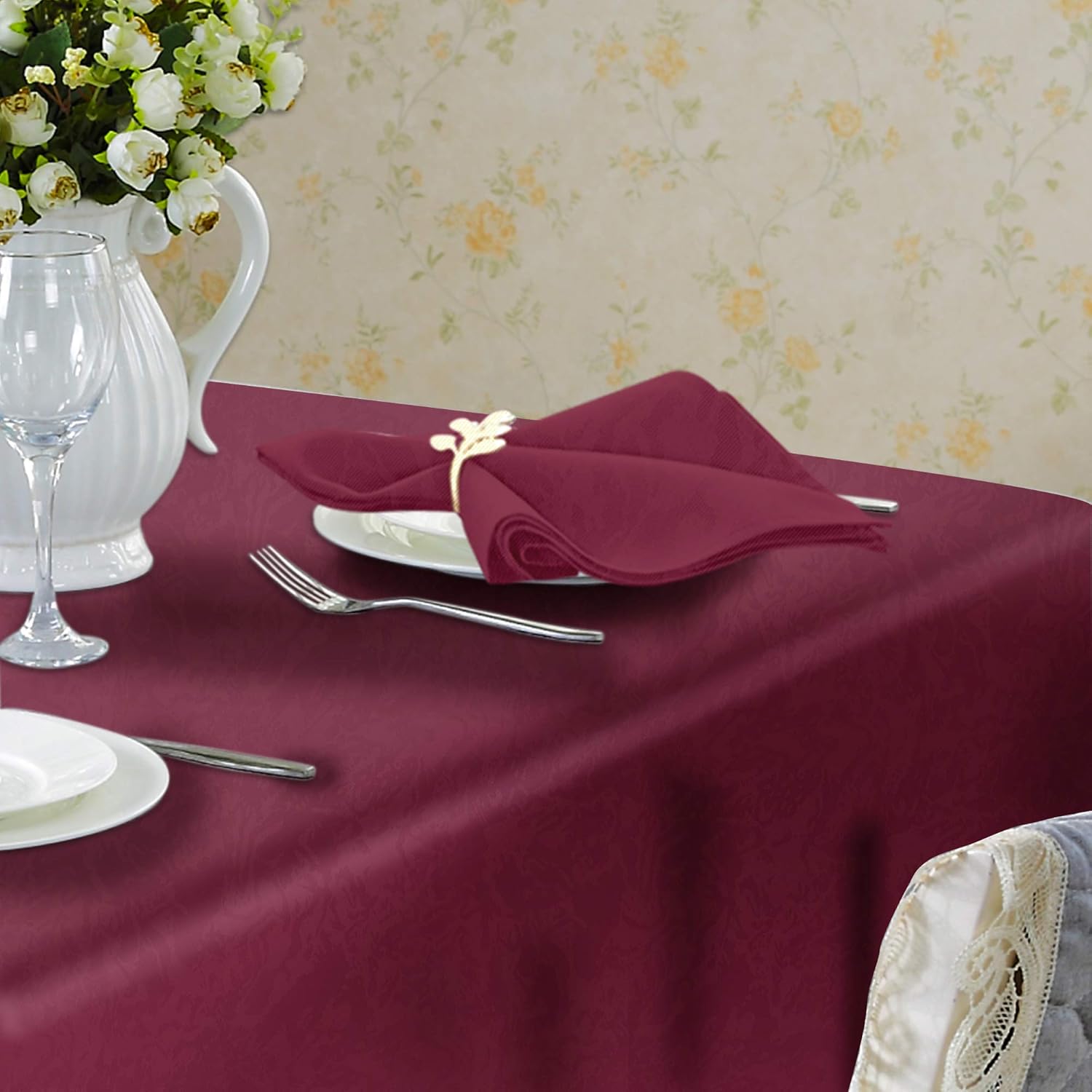 Rectangle Polyester Tablecloth Dinning