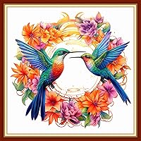 Vista 21 de DMCVIVR Stamped Cross Stitch Kits for Beginners Adults Needlepoint Kits for Beginners Embroidery Kits for Adults Crossstitch Kit for Beginners