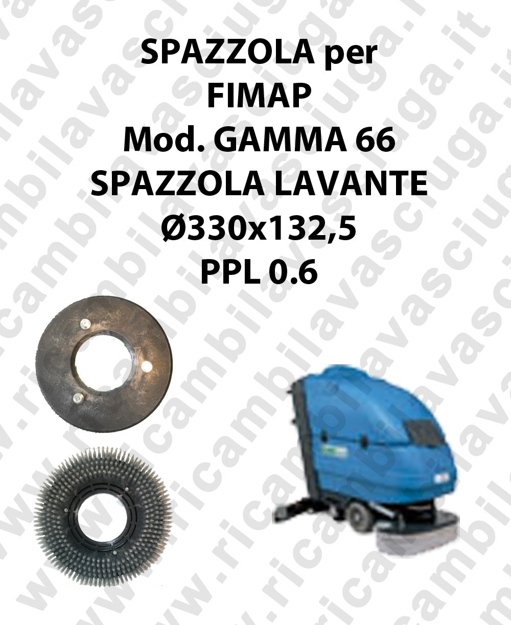 SPAZZOLA LAVARE per lavapavimenti FIMAP GAMMA 66