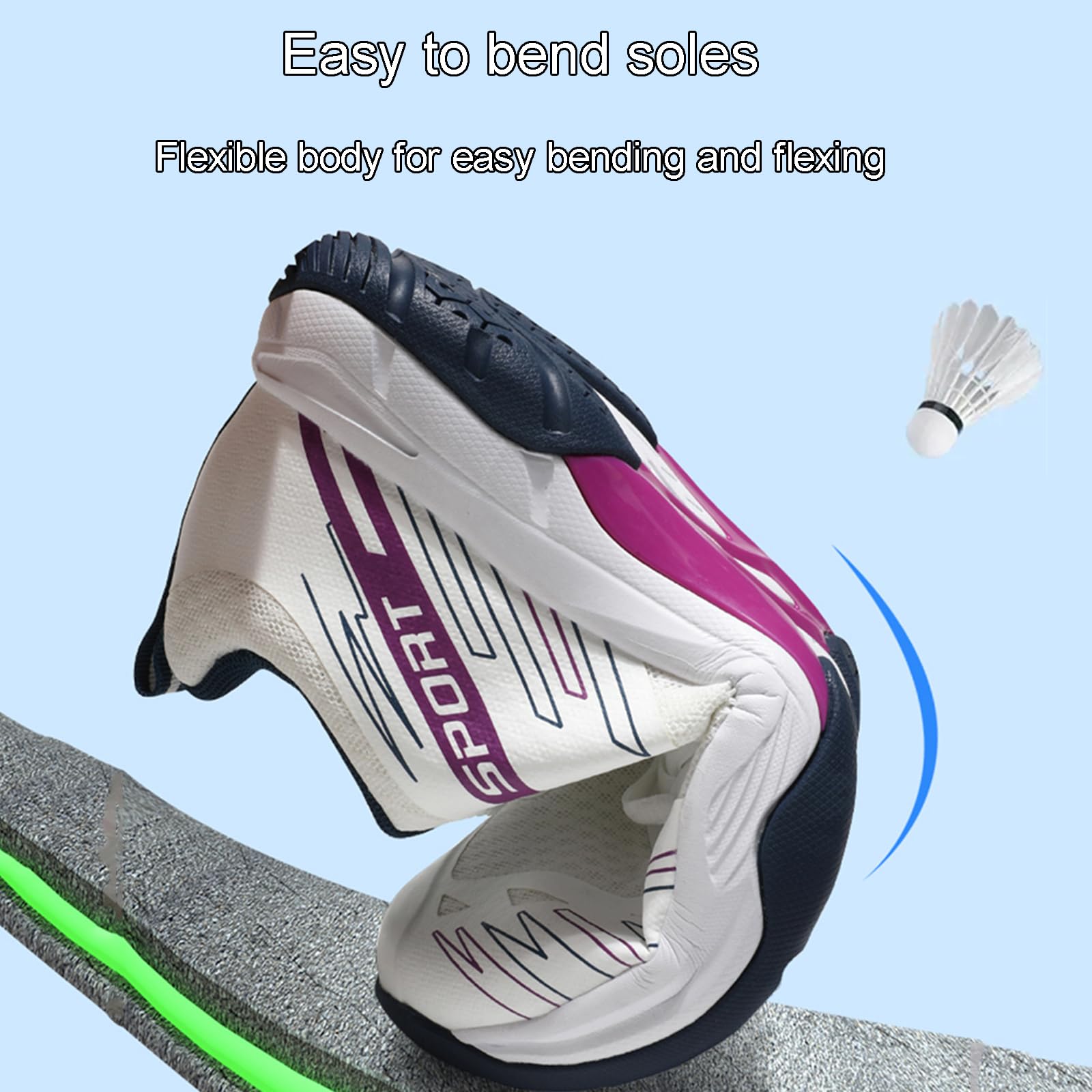 NGARY Zapatos de bádminton para Hombre y Mujer, Zapatillas Transpirables de Pickleball, Racketball, Squash, Voleibol, para Entrenamiento en cancha Interior y Exterior