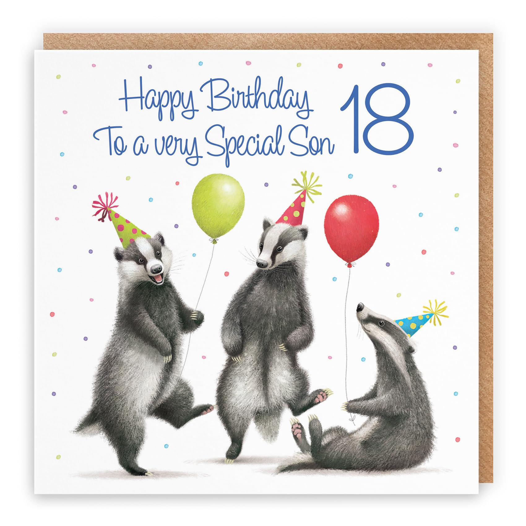 Hunts England - Biglietto di auguri per 18° compleanno nipote Rugby – Milo's Gallery – Biglietto di compleanno divertente per nipote – Biglietto di compleanno per 18 anni fan di rugby – Età diciotto