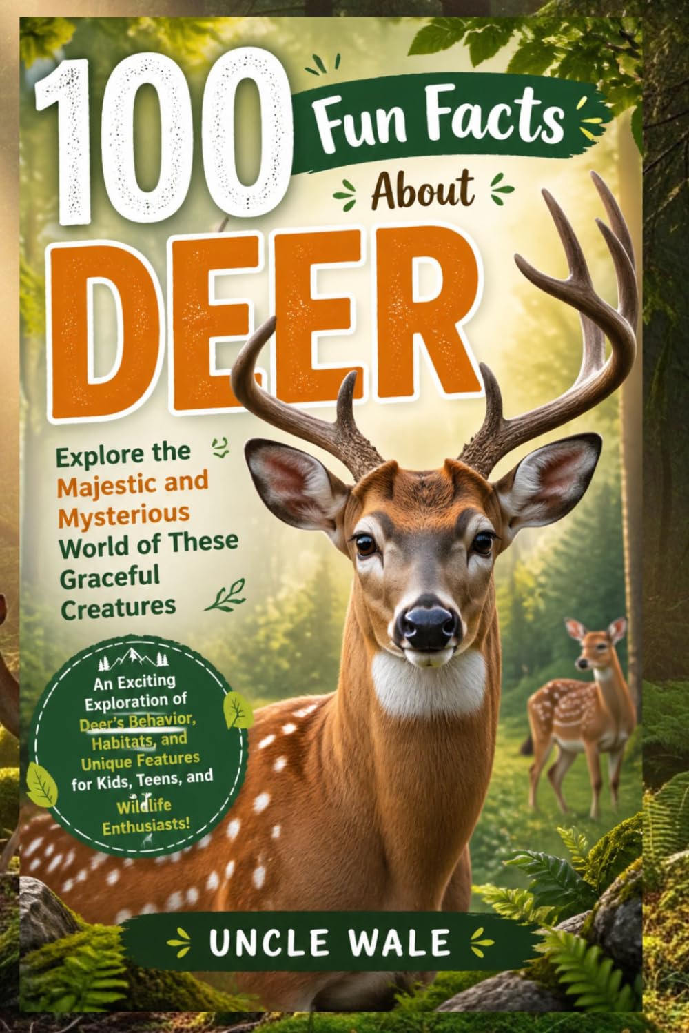100 Fun Facts About Deer: Explore the Majestic and Mysterious World of These Graceful Creatures: An Exciting Exploration of Deer’s Behavior, Habitats, and Unique Features for Kids,Teens, and Wildlife