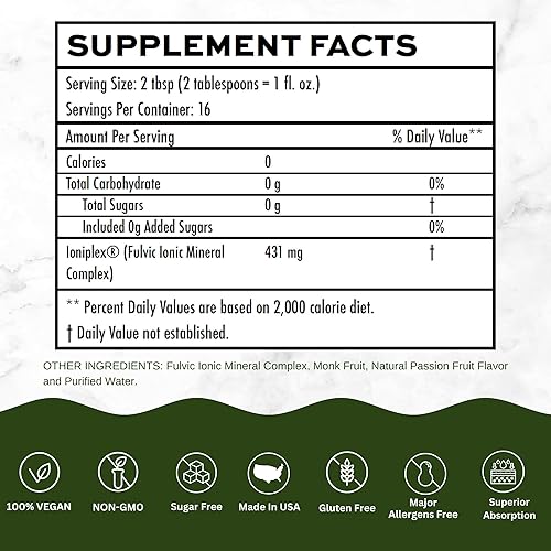 Miniatura 5 de Complejo mineral FulviLife  Complejo mineral iónico fúlvico clínicamente estudiado  Apoya la salud celular, salud ósea y muscular, cabello, piel y