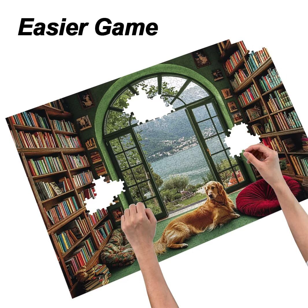 Puzzle 1500 Pezzi, Puzzle Cane per Adulti, 87x57cm, Compact Box -4744