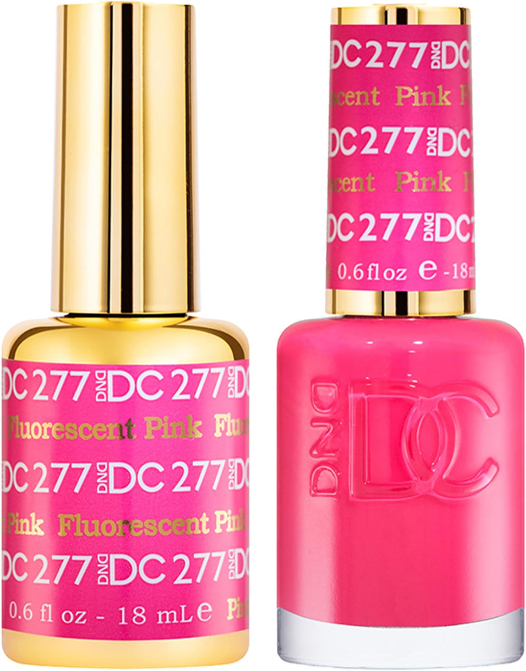 DND DC Gel Polish Set, Pink Collection, UV/LED GelPolish and Air Dry Nail Lacquer, Matching Chip-Free Polish Duo, 0.5 Fl Oz Each