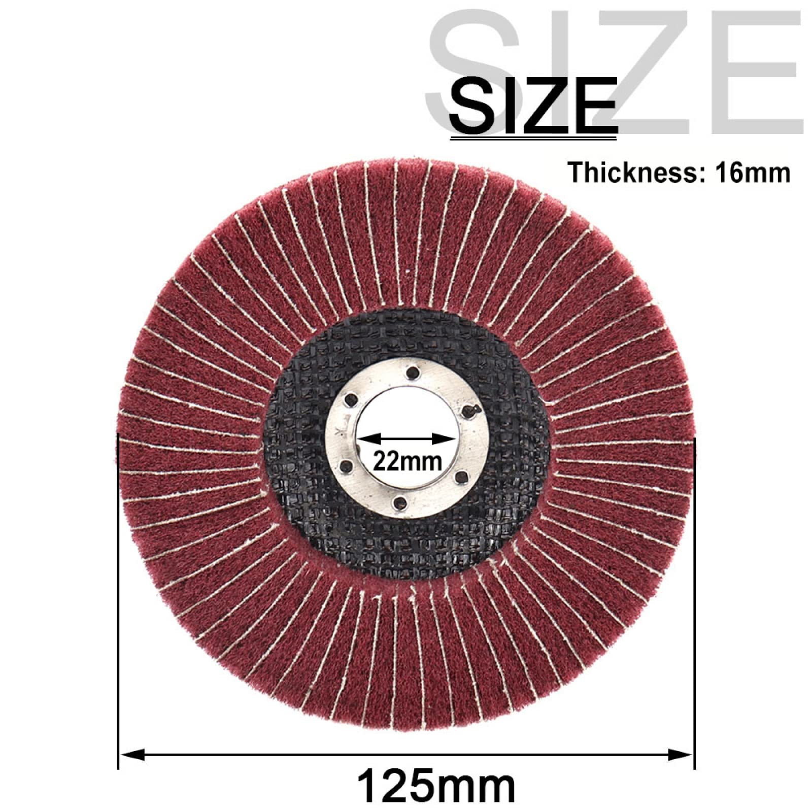 Disco de pulido fibra nailon 125 mm y disco Scoupad no tejido 5 pulgadas