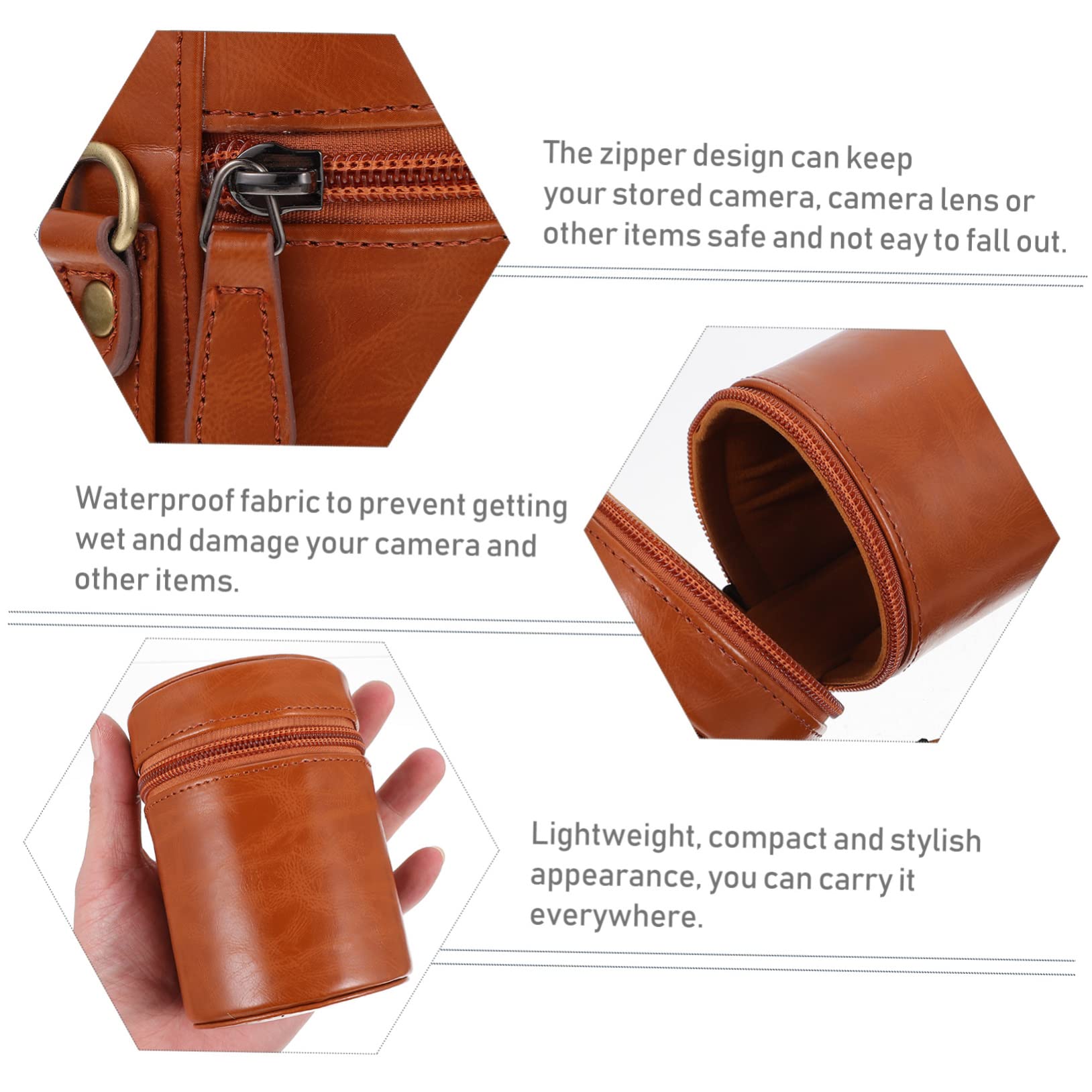 ifundom 2pezzi Custodia Per Obiettivi Fotografici Borsa Protettiva Anti-shock Per Obiettivi Pratica e Multifunzionale Per Fotografi e Amanti Della Fotografia
